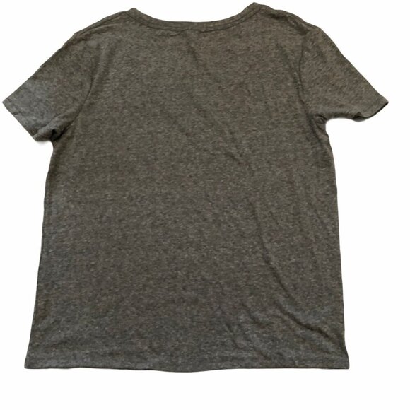BP Women's Gray V-Neck T-Shirt Short Sleeves Size Small - Picture 2 of 4